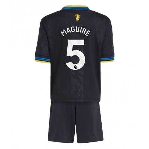Manchester United Harry Maguire #5 Replika Tredje Tröja Barn 2025-26 Kortärmad (+ Korta byxor)